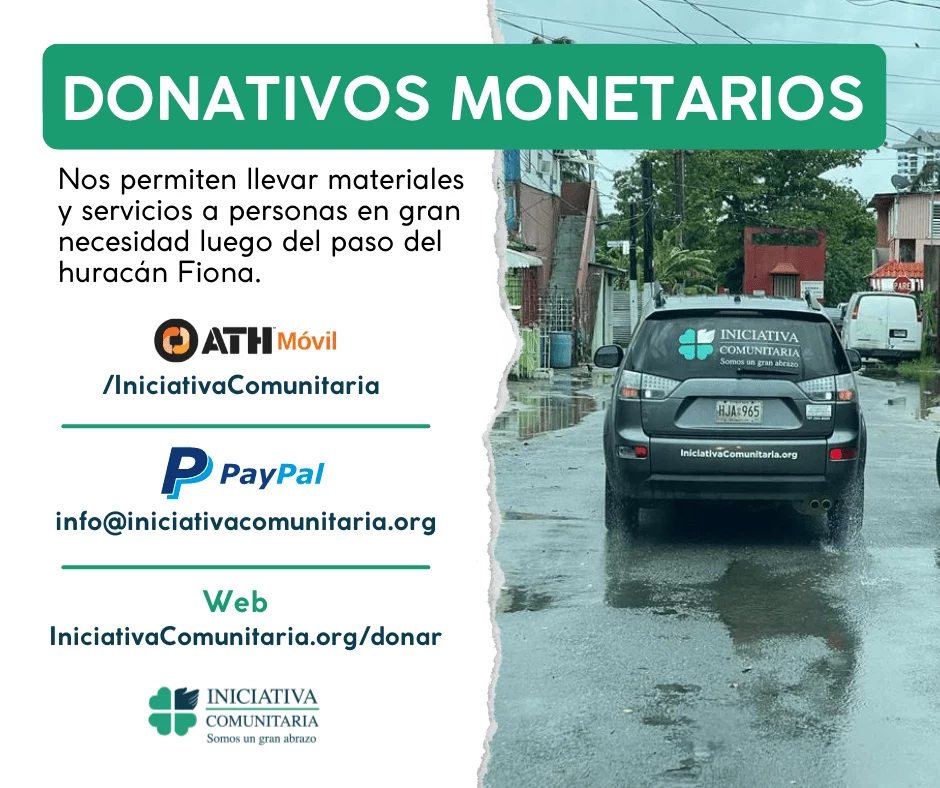 Donativos Fiona Iniciativa Comunitaria