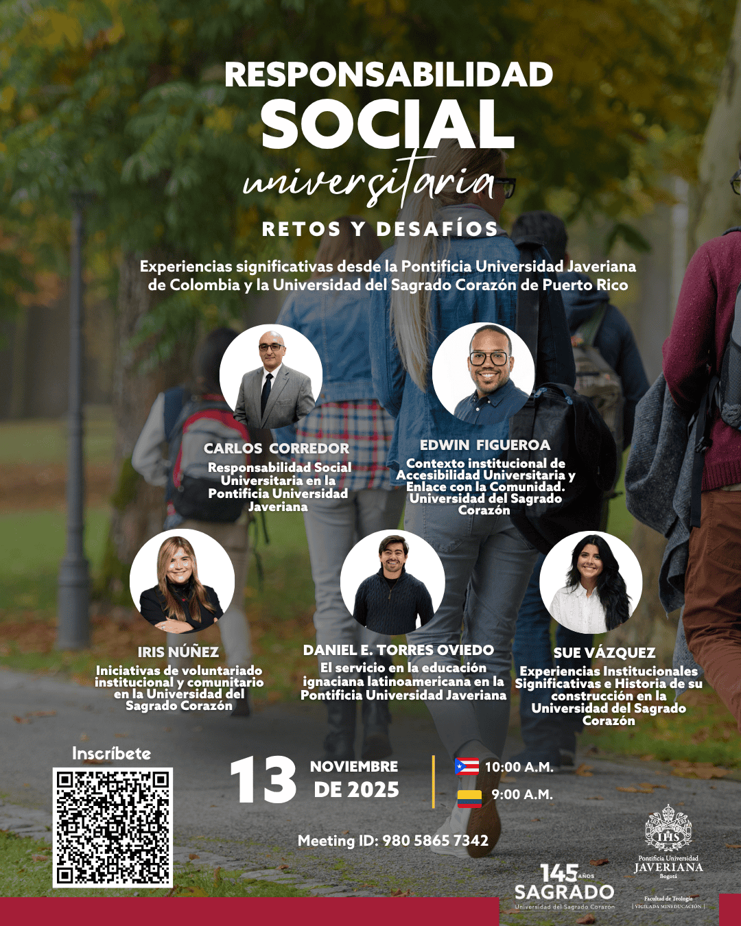 Conversatorio interuniversitario sobre responsabilidad social entre la Pontificia Universidad Javeriana y la Universidad del Sagrado Corazón.